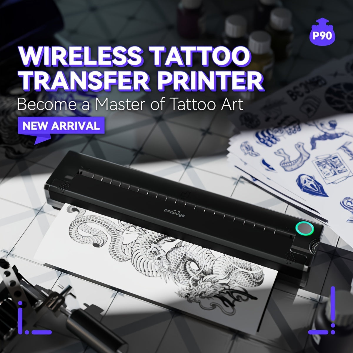 Tattoo-Maschine, 5 Stk für Hobby und Kreativprojekte – Detailansicht 3