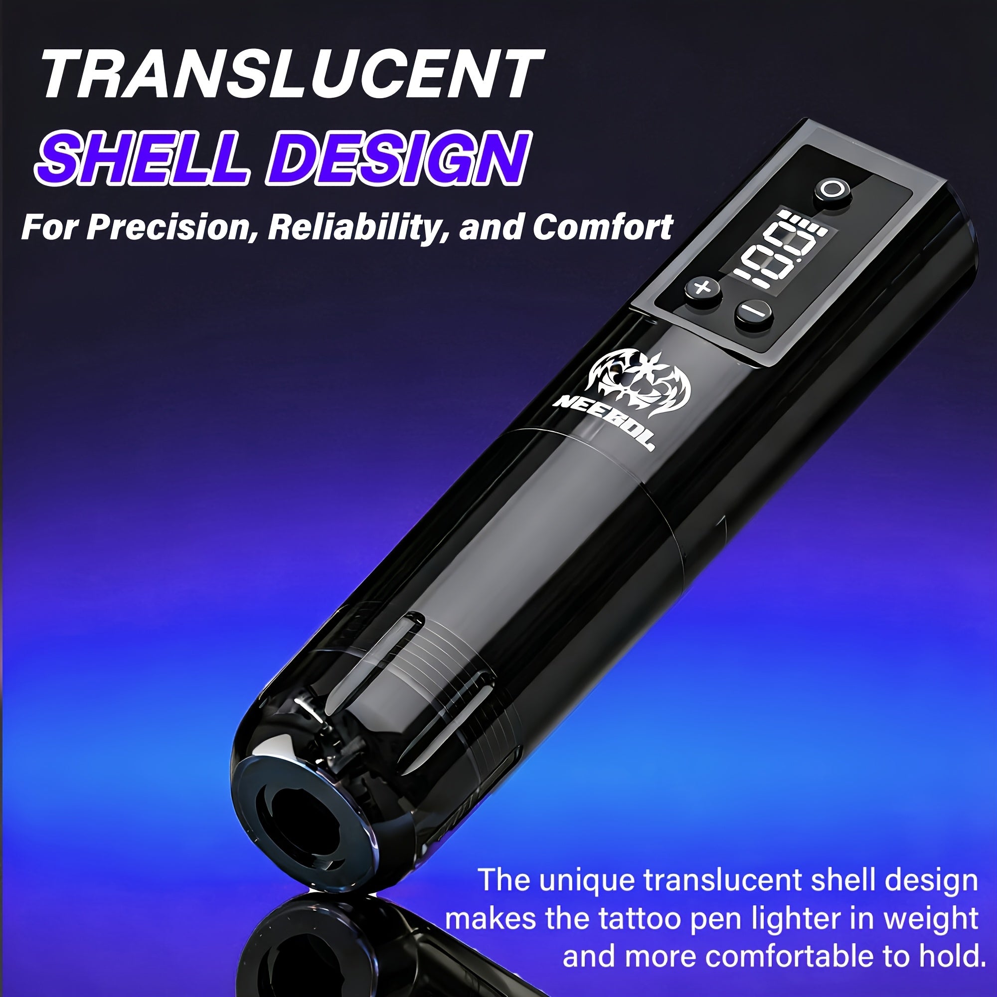 Tattoo-Maschine, Kabelloser Tattoo-Stift geeignet für Anfänger & für Hobby – Hauptansicht