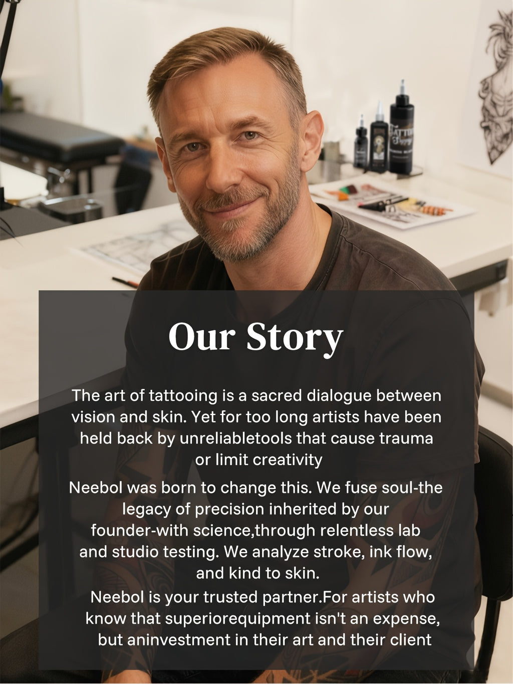Tattoo-Maschine, Neebol Komplett-Tätowiermaschinen-Set kabellos für Kreativprojekte und Hobby – Detailansicht 13