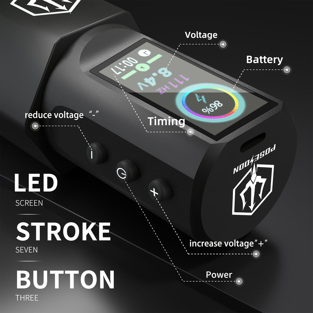 Tattoo-Nadelmodule, 1800mAh für Hobby und Kreativprojekte – Detailansicht 3