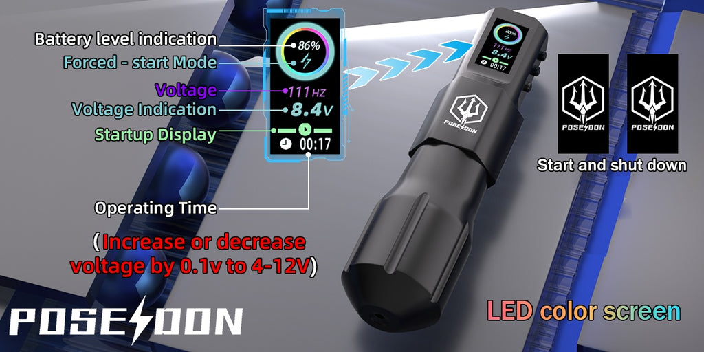 Tattoo-Nadelmodule, 1800mAh für Hobby und Kreativprojekte – Detailansicht 12