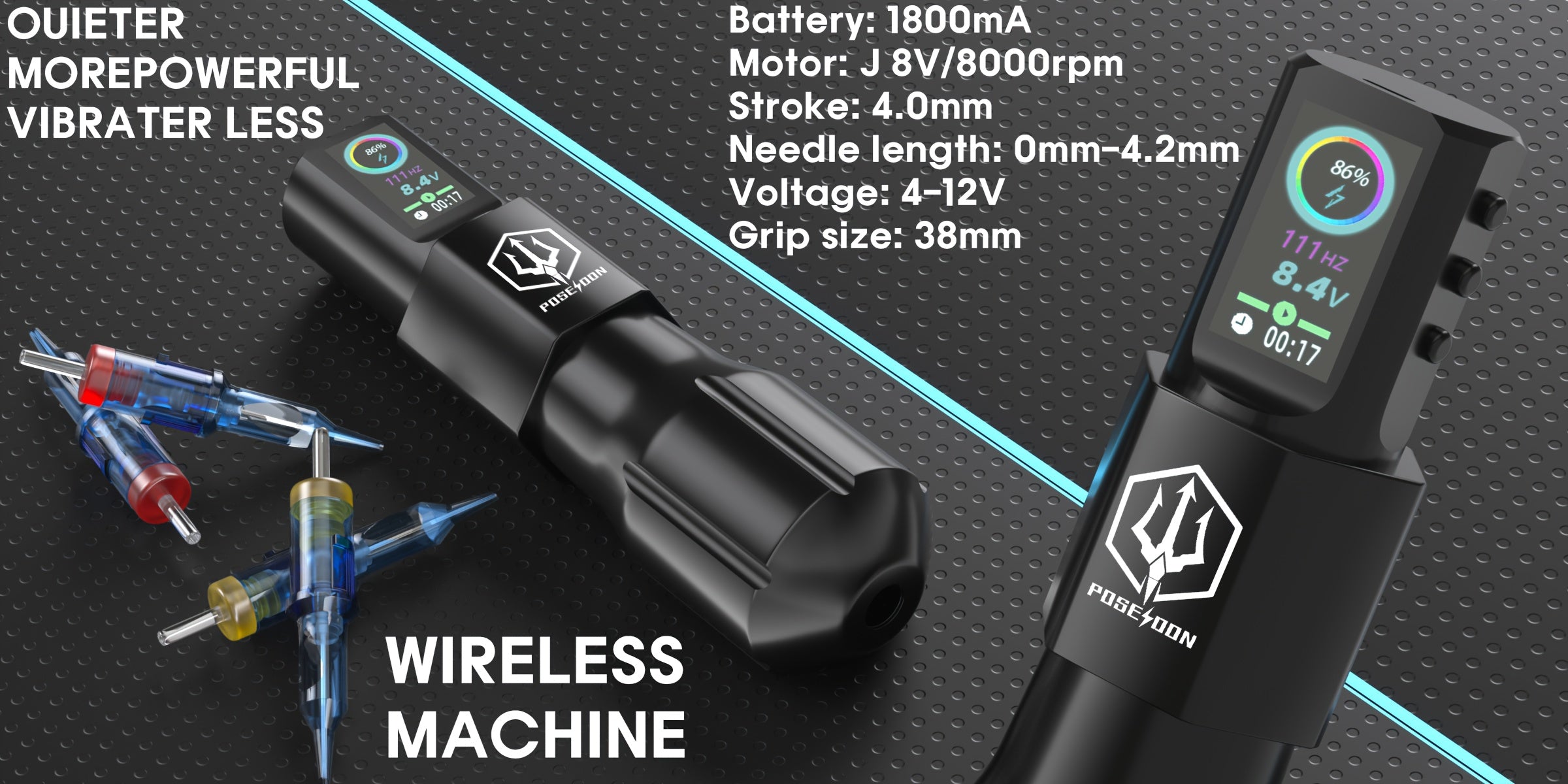 Tattoo-Nadelmodule, 1800mAh für Hobby und Kreativprojekte – Detailansicht 15