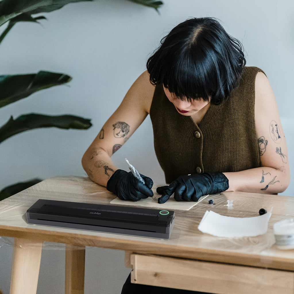 Tattoo-Schablonendrucker, Schwarz für Hobby und Kreativprojekte – Detailansicht 7