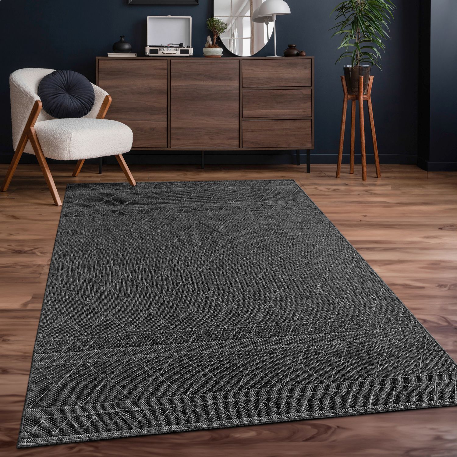 Teppich, Grau 3 für Küche und Essbereich – Detailansicht 20