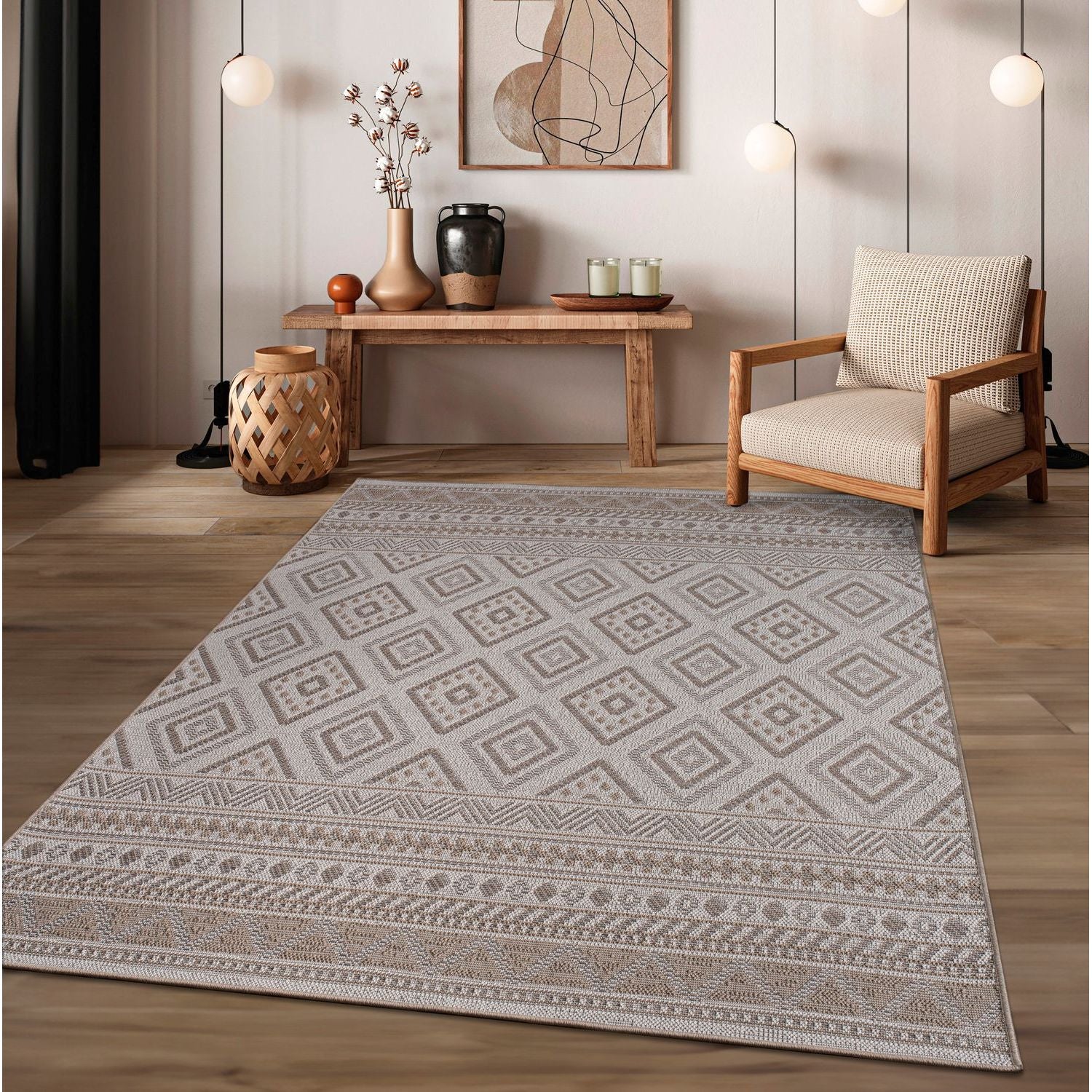 Teppich, Grau 3 für Küche und Essbereich – Detailansicht 35