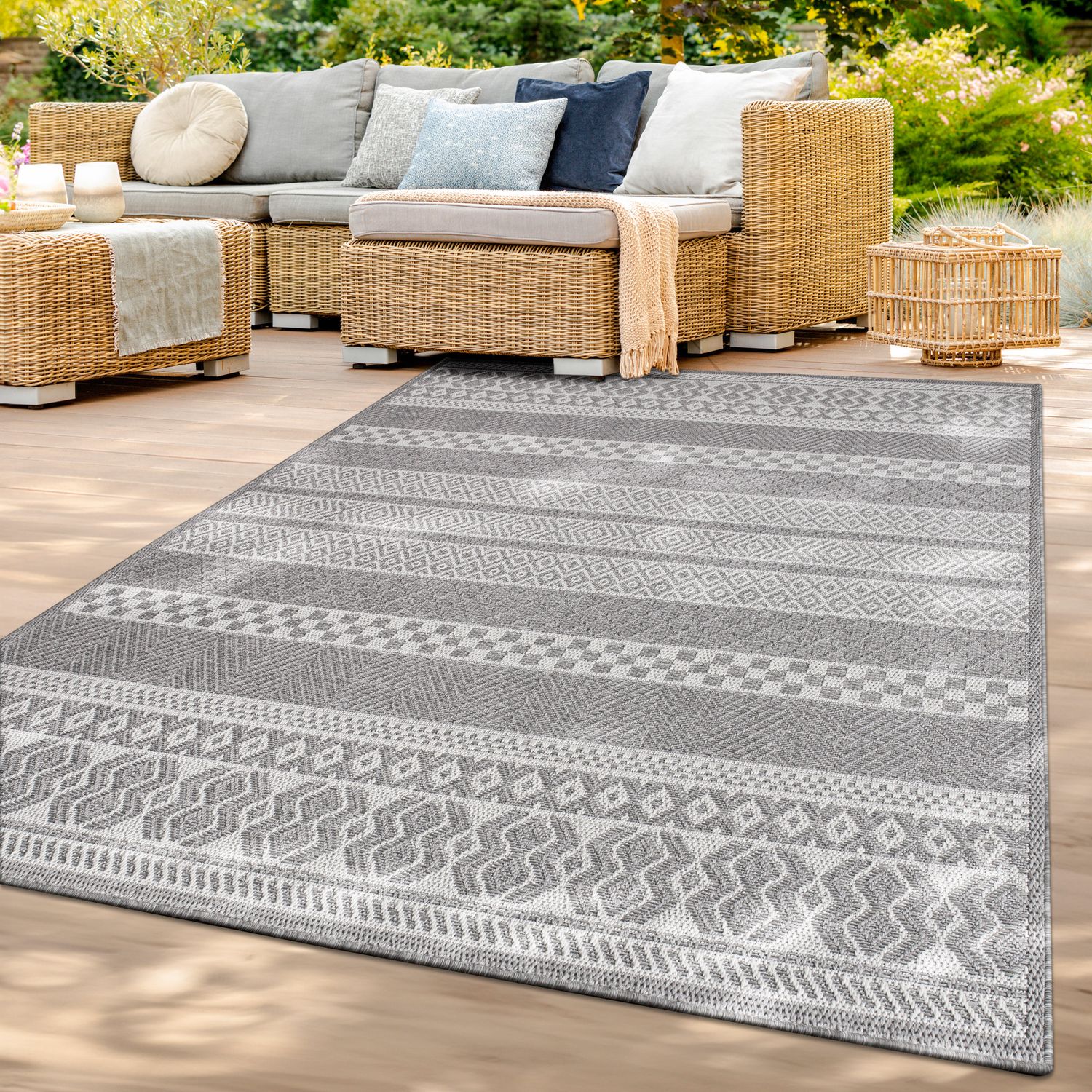 Teppich, Grau 3 für Küche und Essbereich – Detailansicht 60