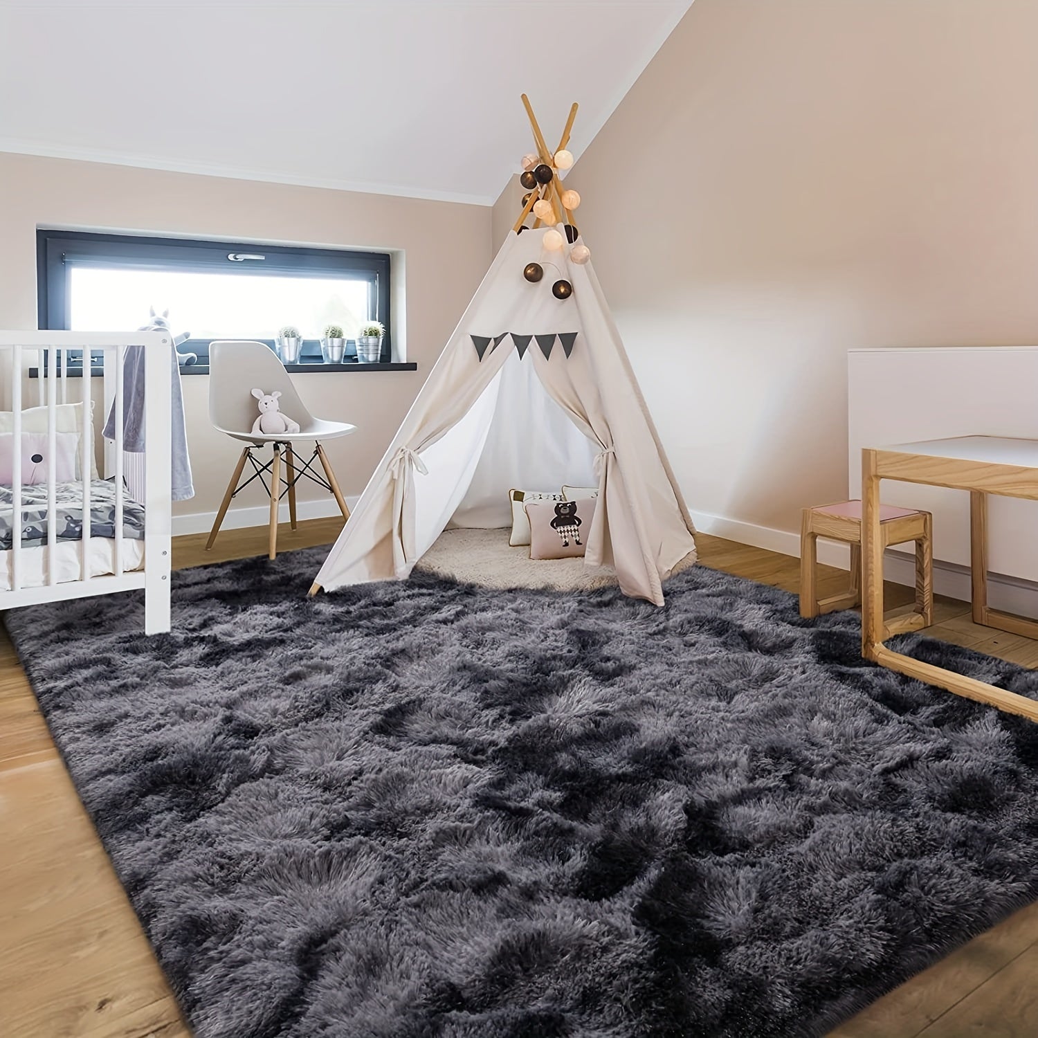 Teppiche, waschbar für Schlafzimmer und Bett – Detailansicht 14