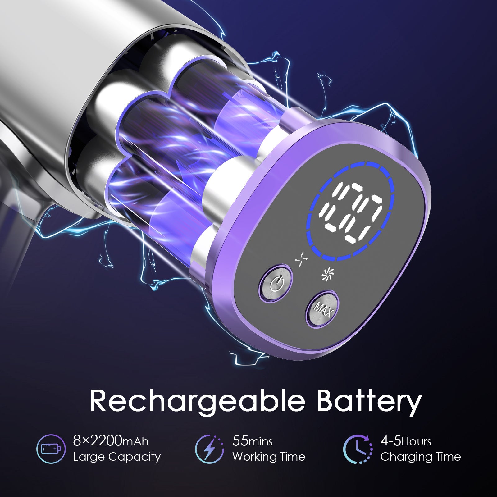 Teppichreiniger, 2200mAh für Teppiche und Polster – Detailansicht 2