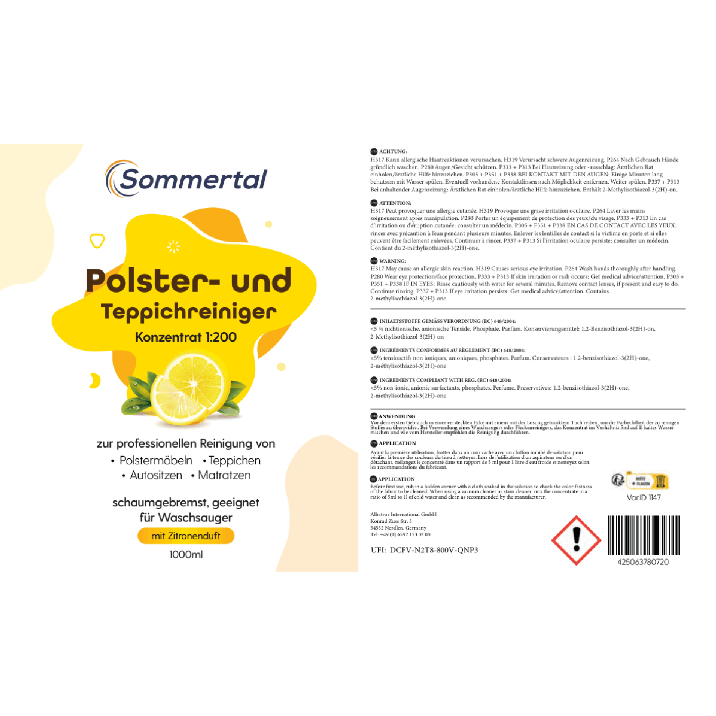 Teppichreiniger, 4L für Teppiche – Detailansicht 7