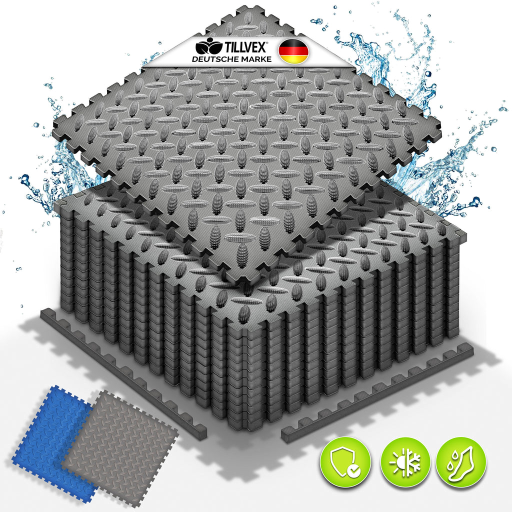 tillvex® Pool Bodenschutzmatte, 38,5 x 38,5 cm für Pool und Planschbecken Poolmatte Bodenmatte Outdoor – Detailansicht 15
