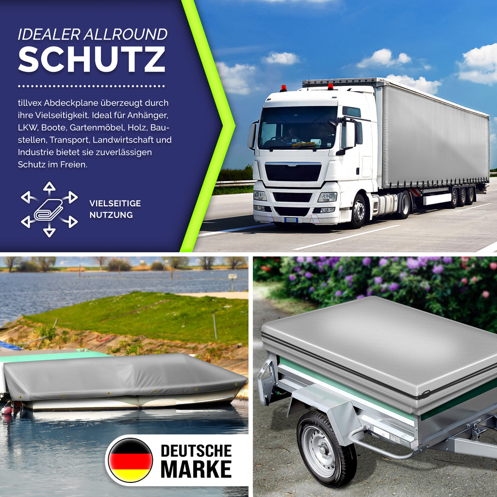 tillvex® Premium Abdeckplane, Holz für Garten und Terrasse – Detailansicht 18