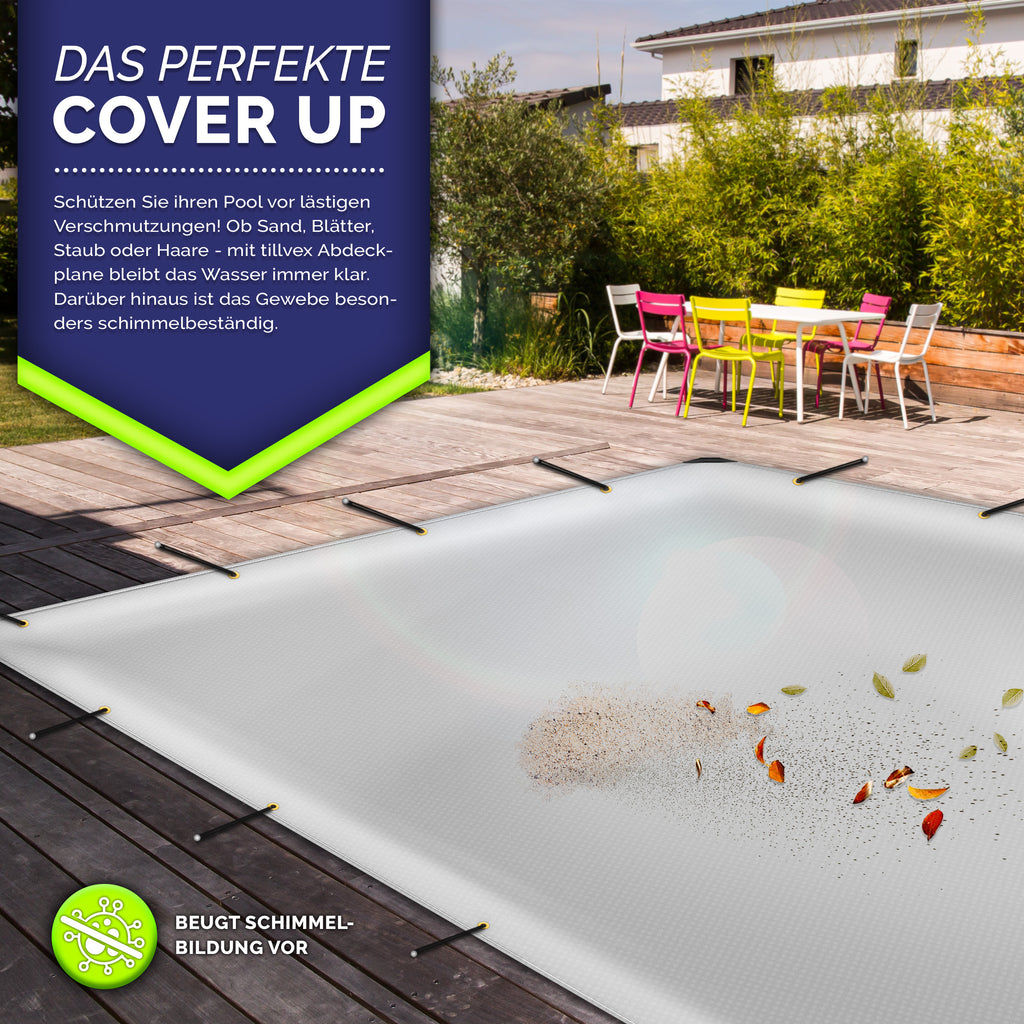 tillvex® Premium Abdeckplane, Holz für Garten und Terrasse – Detailansicht 19