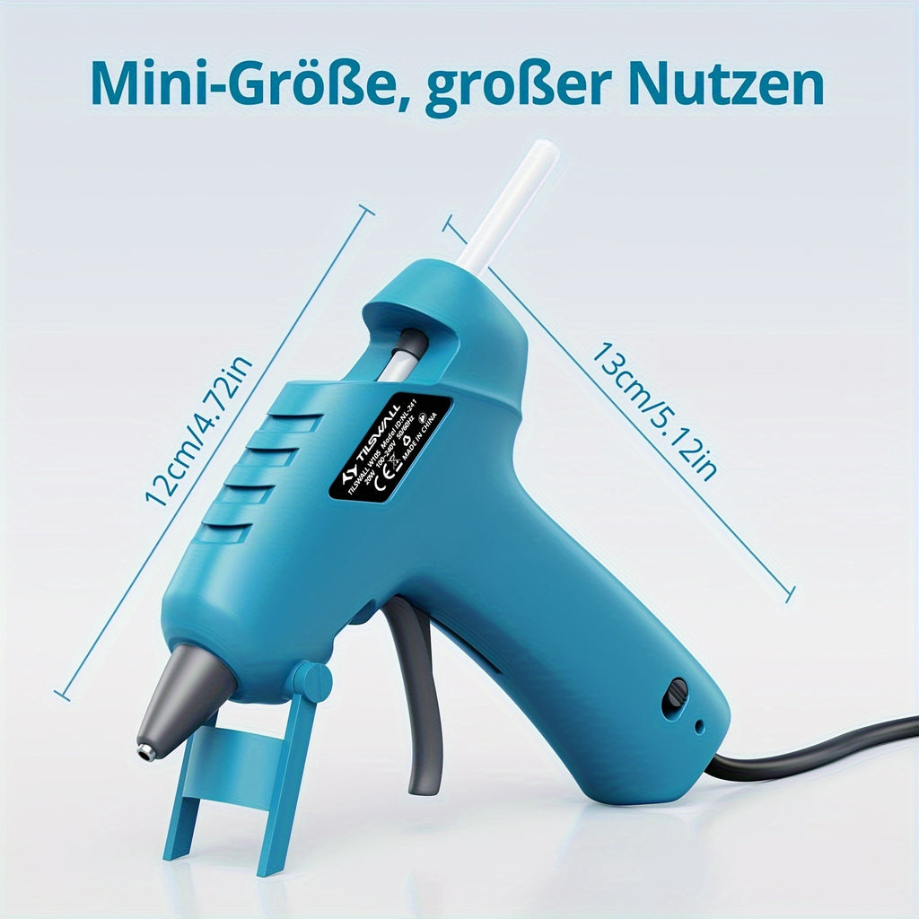 Tilswall Heißklebepistole, 20 W für DIY-Bastelarbeiten und Alltag – Hauptansicht
