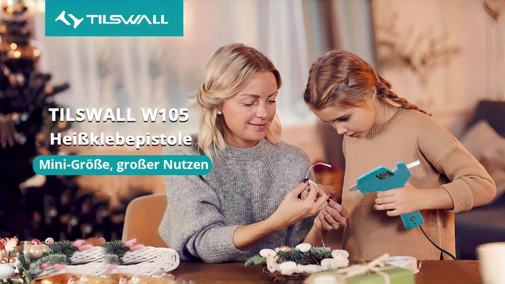 Tilswall Heißklebepistole, 20 W für DIY-Bastelarbeiten und Alltag – Detailansicht 10