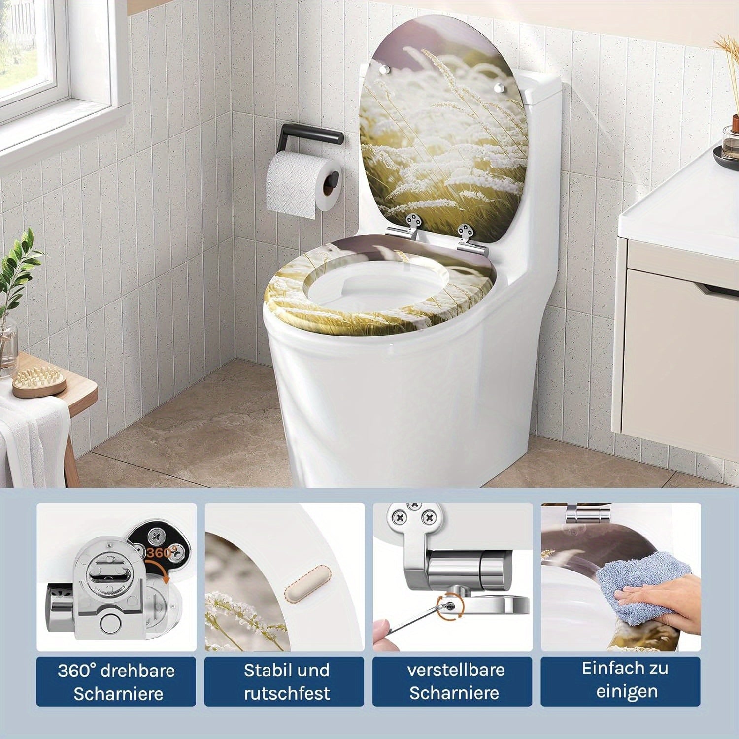Toilettenbürsten & -halter, Holz für Alltag und Zuhause – Detailansicht 3