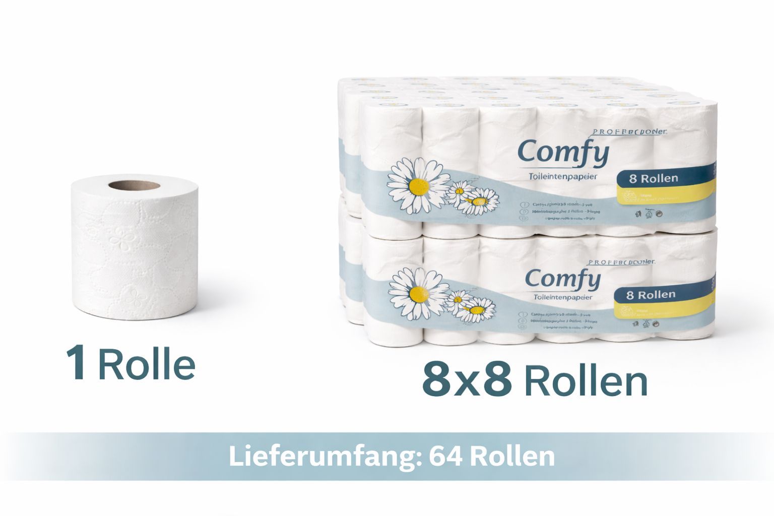 Toilettenpapier, 1 Stück für Alltag und Zuhause – Detailansicht 10