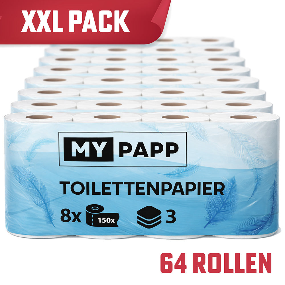 Toilettenpapier, 3-lagig für Küche und Essbereich – Hauptansicht