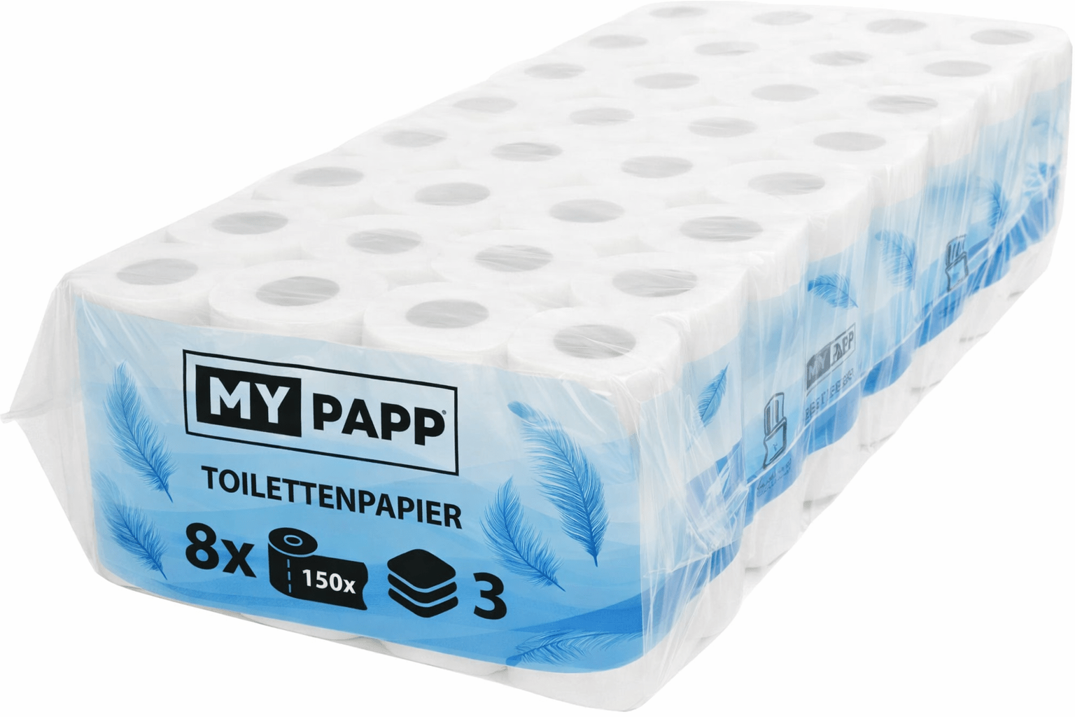 Toilettenpapier, 3-lagig für Küche und Essbereich – Detailansicht 8