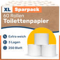 Toilettenpapier, Wie gezeigt für Alltag und Zuhause – Hauptansicht