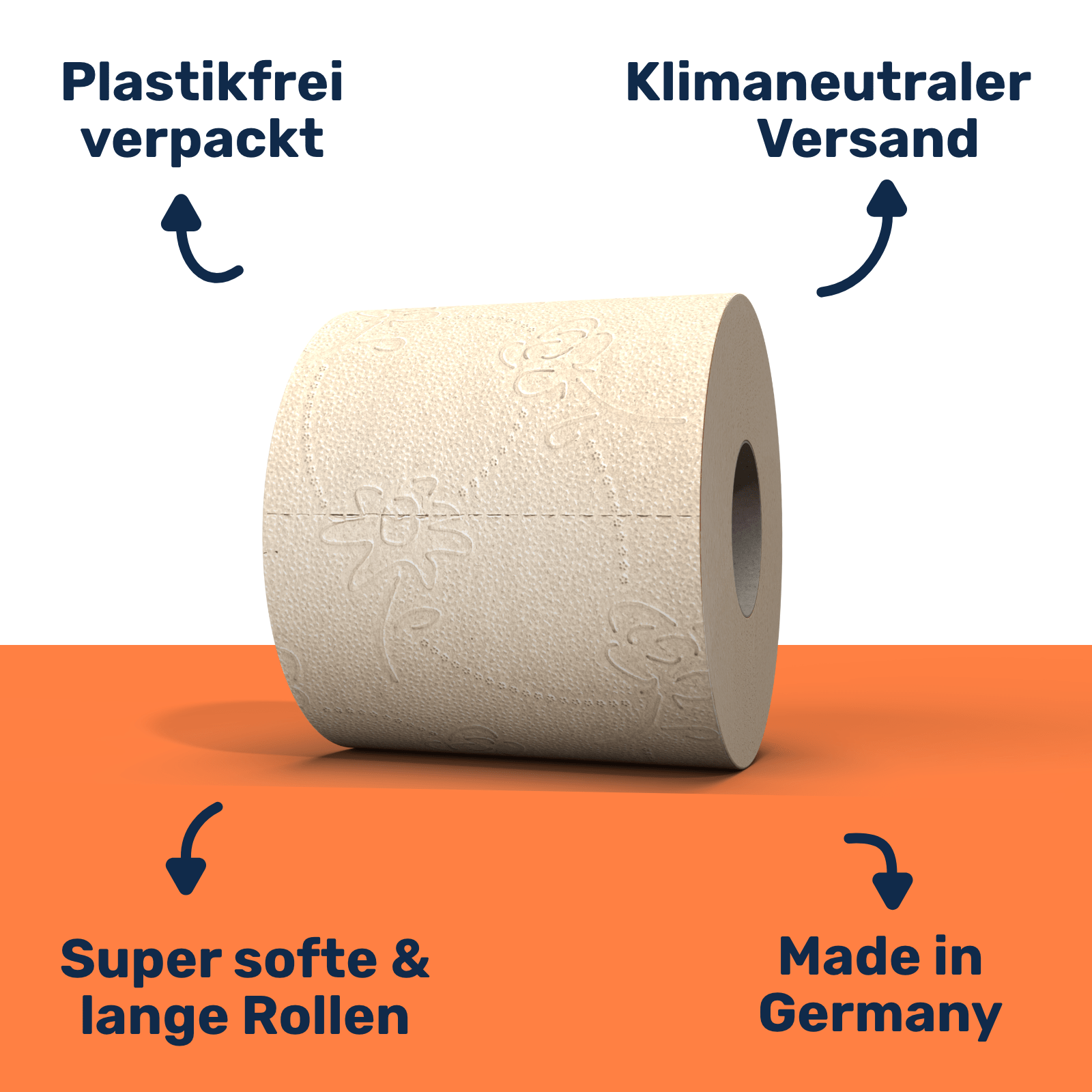 Toilettenpapier, Wie gezeigt für Alltag und Zuhause – Detailansicht 4