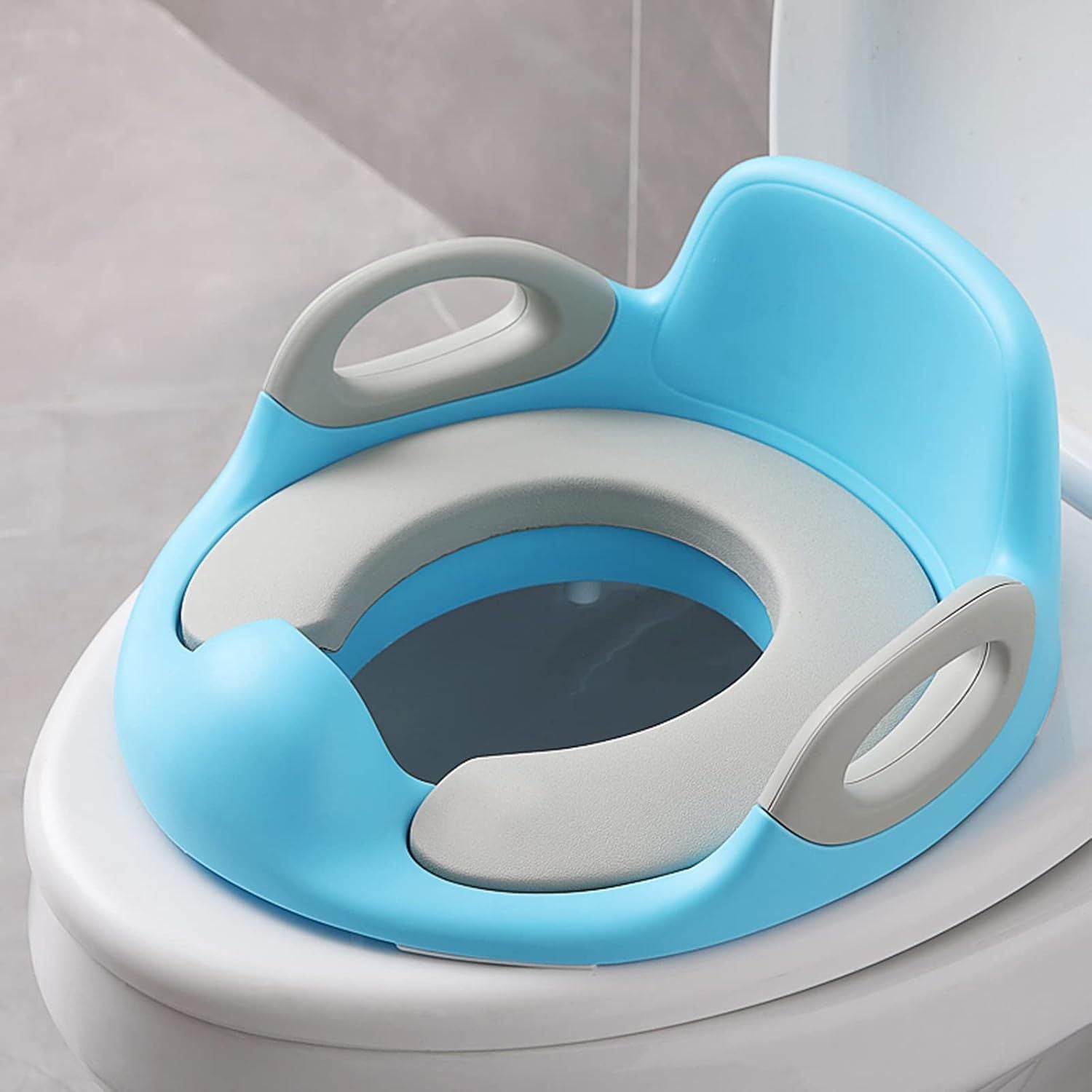 Toilettensitz-Toilettentrainer, Blau für Alltag und Zuhause – Detailansicht 5
