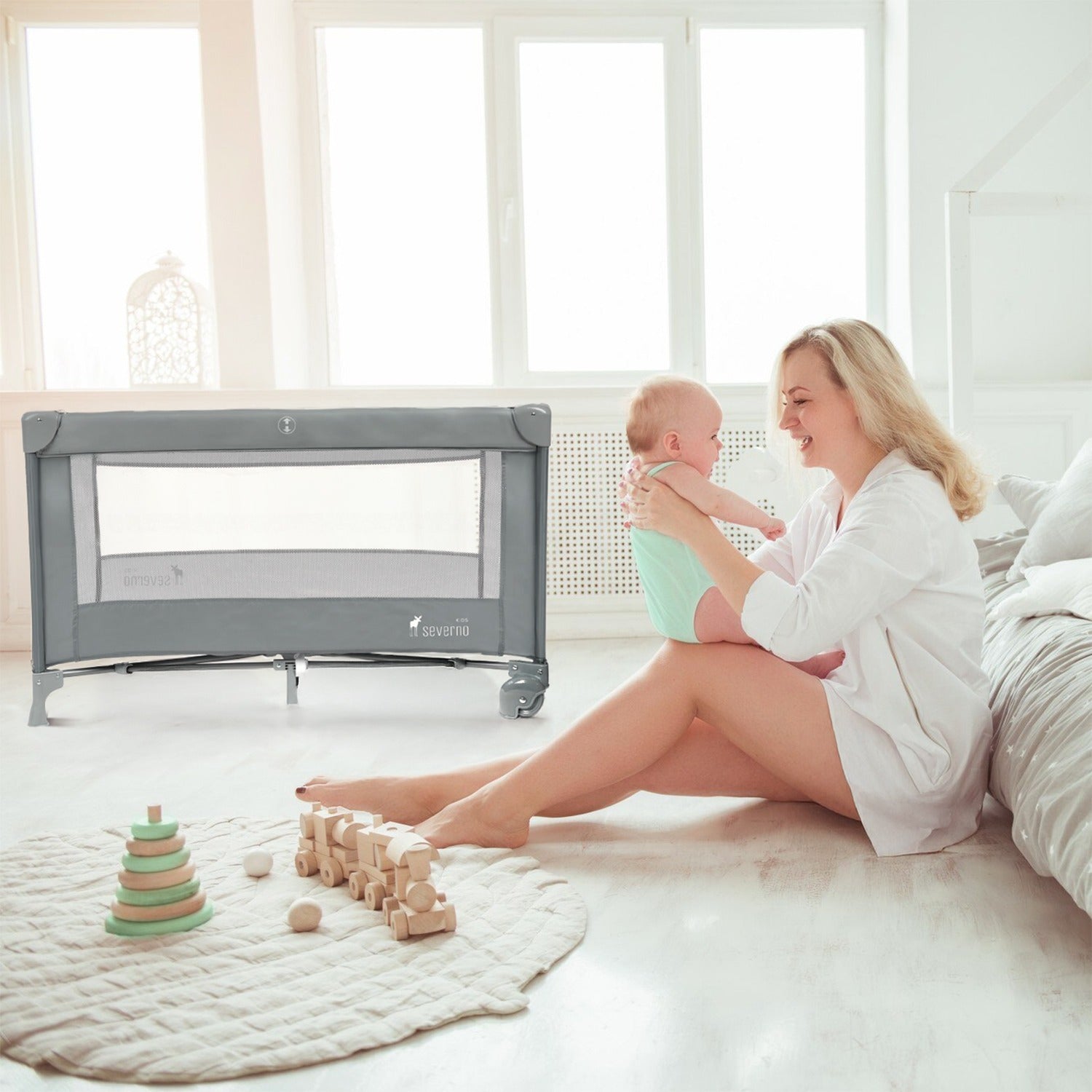 Tourist Cot Honey Bunny, faltbar für Alltag und Zuhause – Detailansicht 12