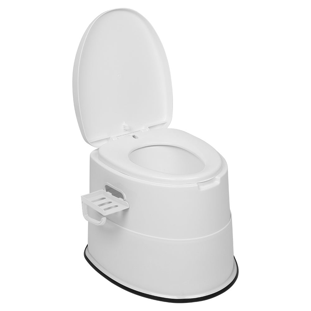 Tragbare Campingtoilette, Grau für Camping und Reisen – Detailansicht 5