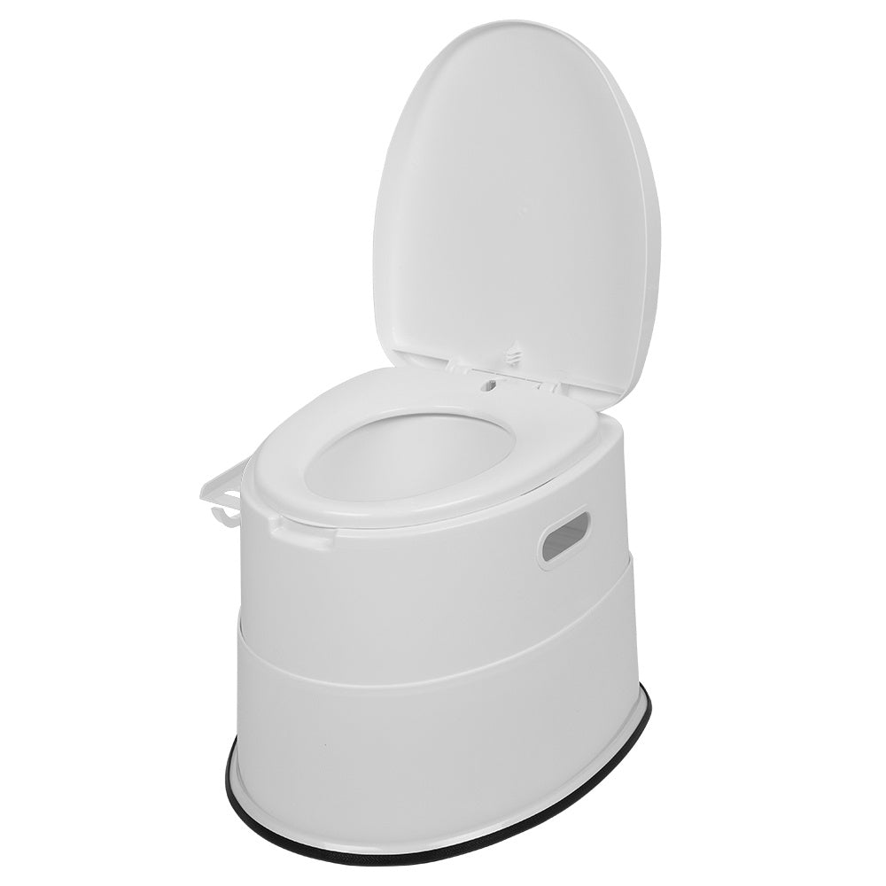 Tragbare Campingtoilette, Grau für Camping und Reisen – Detailansicht 12