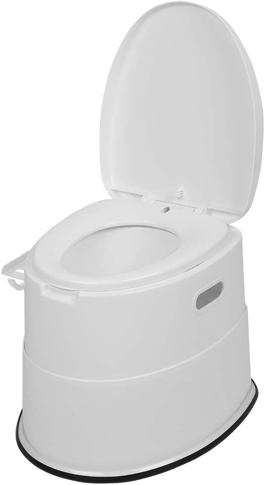 Tragbare Campingtoilette, Grau für Camping und Reisen – Detailansicht 26