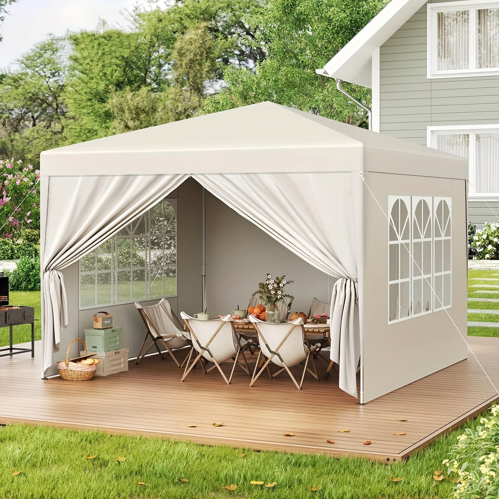 Tragbare Falt-Gazebo, 1 Stk für Garten und Terrasse – Hauptansicht