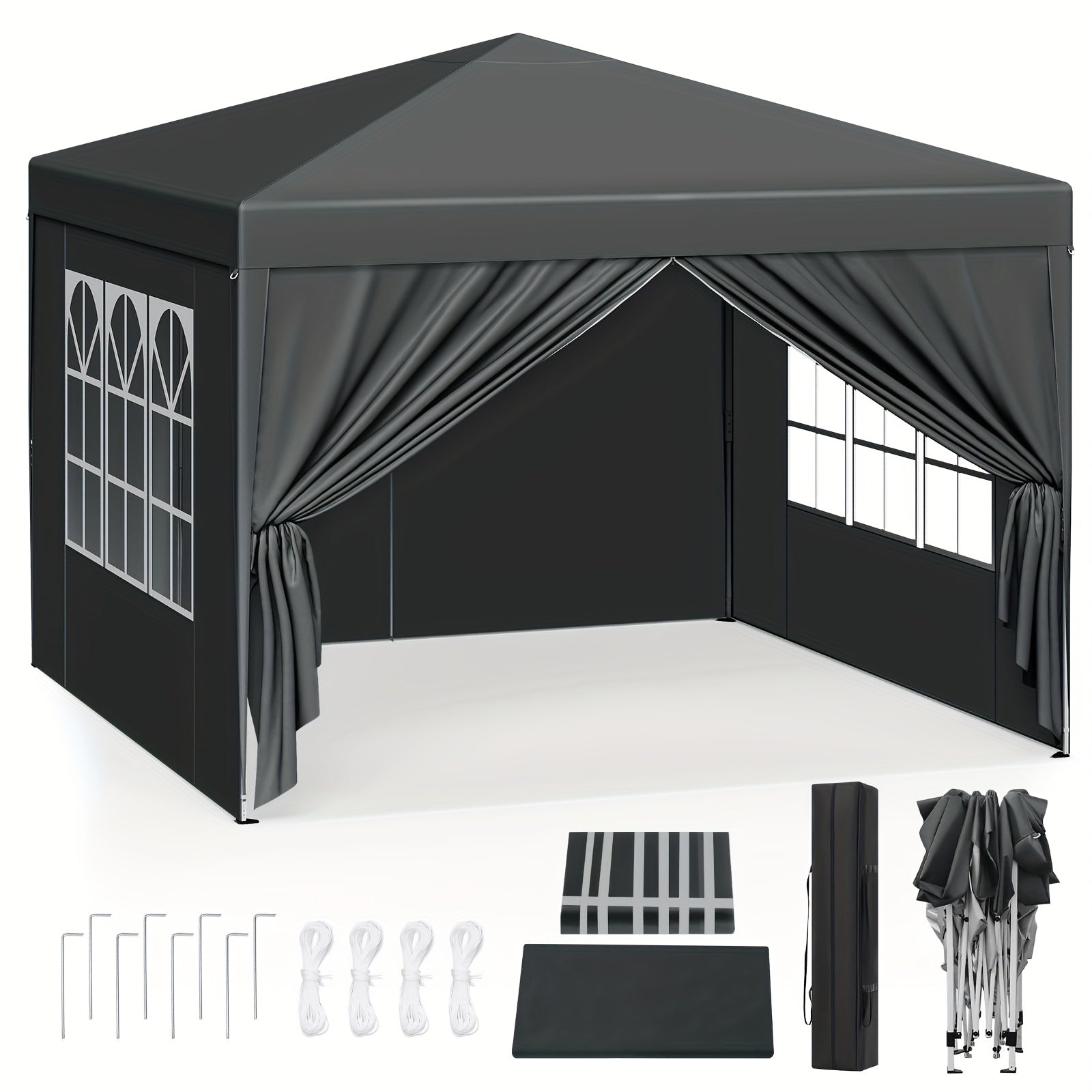 Tragbare Falt-Gazebo, 1 Stk für Garten und Terrasse – Detailansicht 3