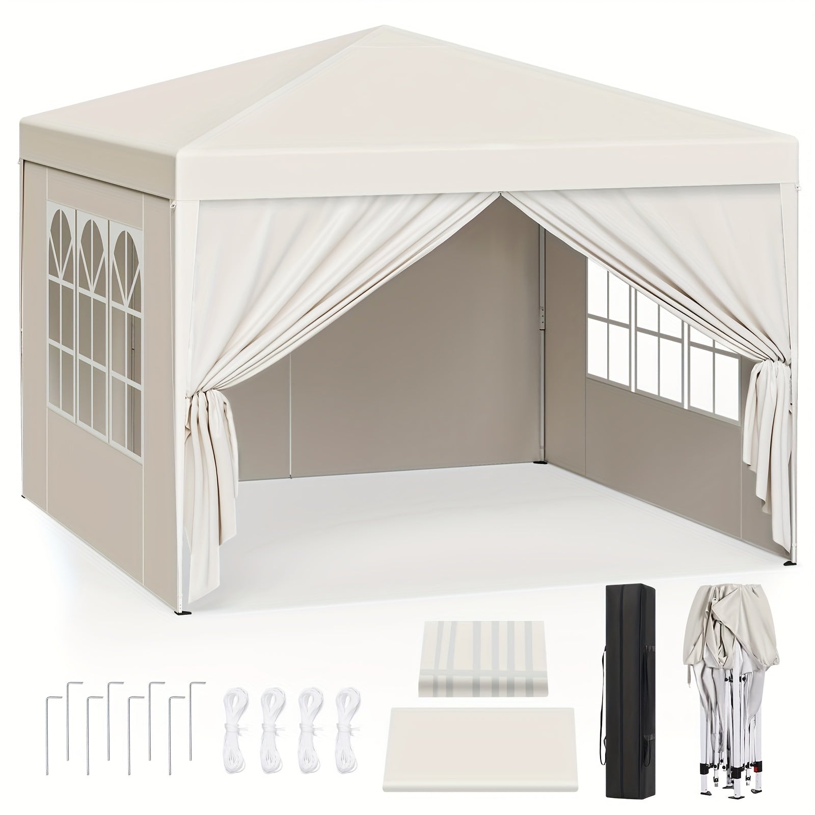 Tragbare Falt-Gazebo, 1 Stk für Garten und Terrasse – Detailansicht 5