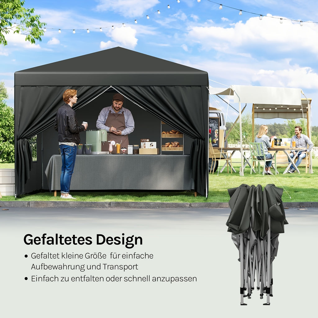Tragbare Falt-Gazebo, 1 Stk für Garten und Terrasse – Detailansicht 8