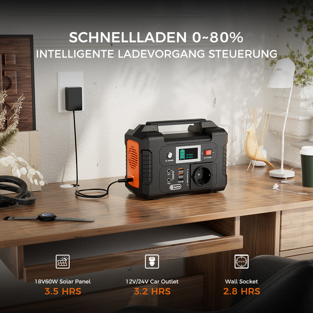 Tragbare Powerstation, 200W für Camping und Reisen – Detailansicht 6