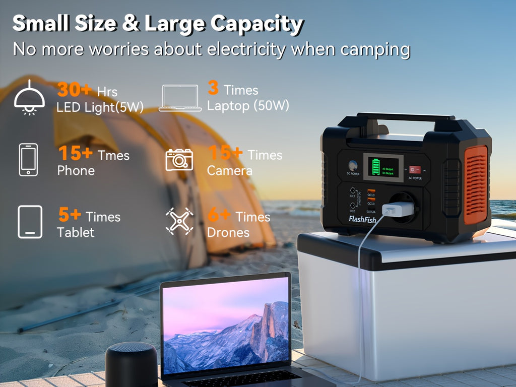 Tragbare Powerstation, 200W für Camping und Reisen – Detailansicht 10