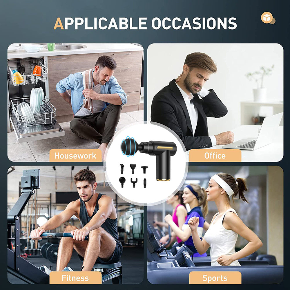 Tragbarer elektrischer Faszien-Massagegerät, 1200mAh für Schlafzimmer und Bett – Detailansicht 9