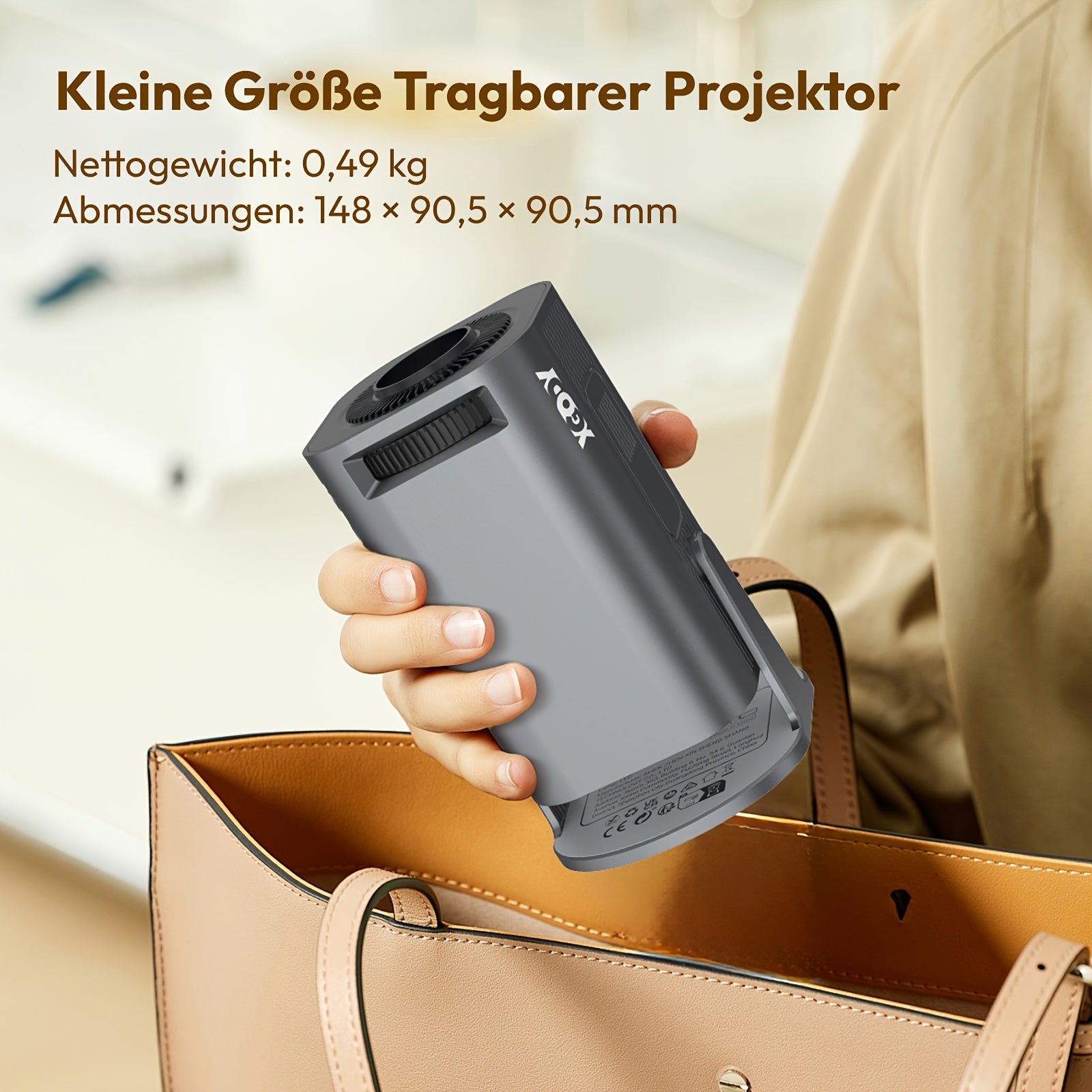 Tragbarer Projektor, Gimbal 3 Pro für Alltag und Zuhause – Detailansicht 3
