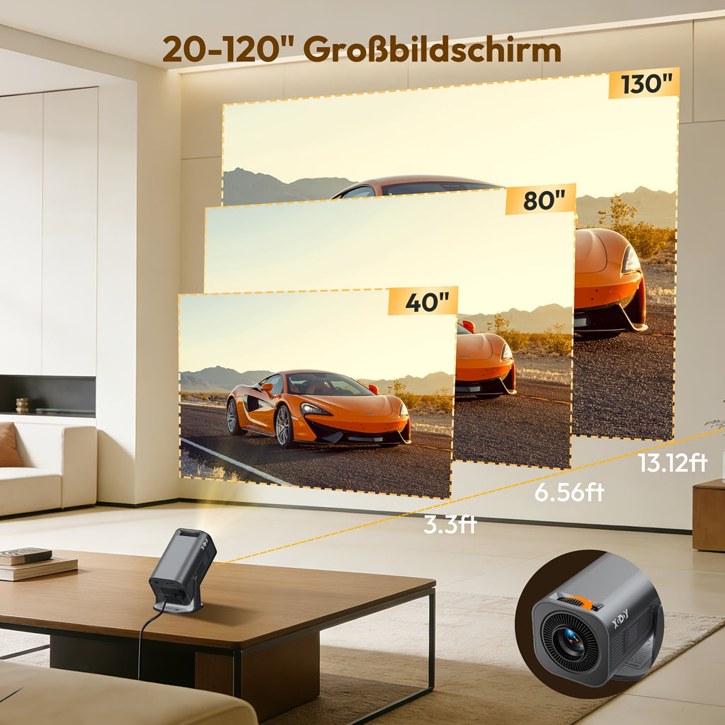 Tragbarer Projektor, Gimbal 3 Pro für Alltag und Zuhause – Detailansicht 11