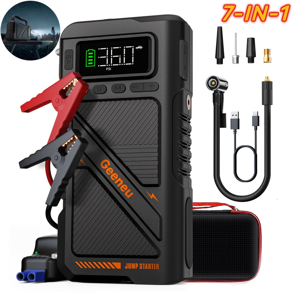 Tragbarer Reifenfüller, 20000mAh für Auto und Fahrrad – Detailansicht 17