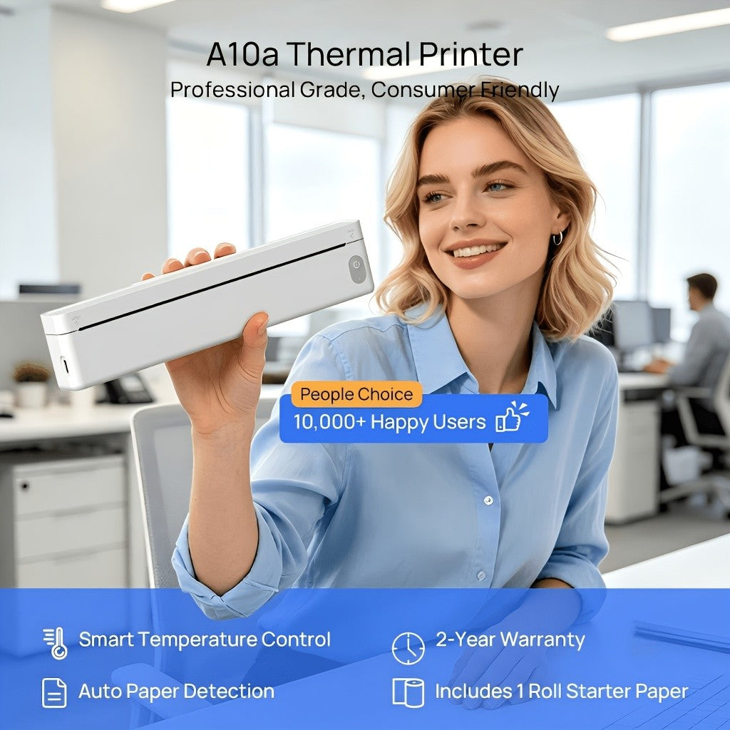 Tragbarer Thermodrucker, 1800mAh für Reisen und Homeoffice – Detailansicht 14