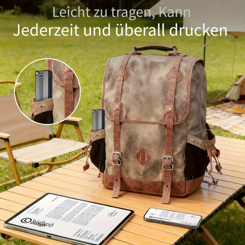 Tragbarer Thermodrucker, 27,94 cm für Reisen – Detailansicht 7