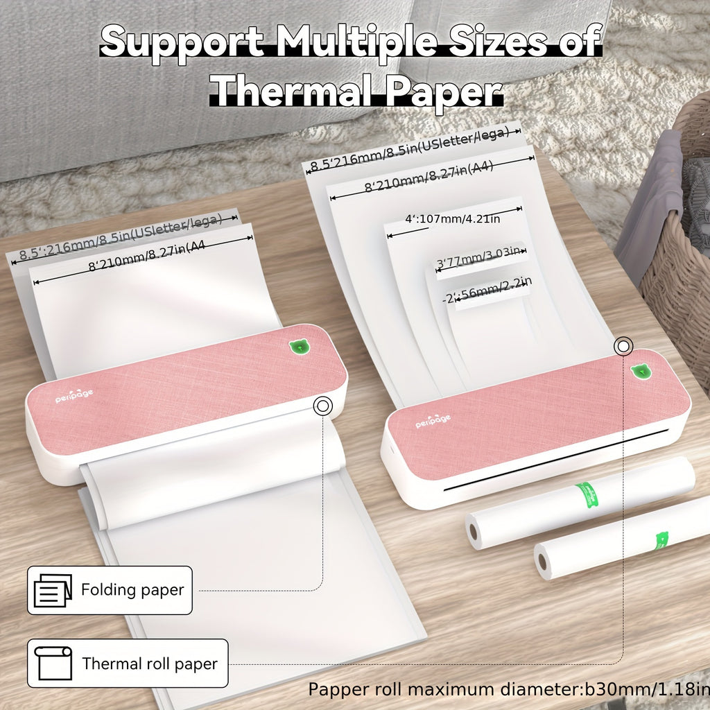 Tragbarer Thermodrucker, 8,5x11 für Homeoffice – Detailansicht 8