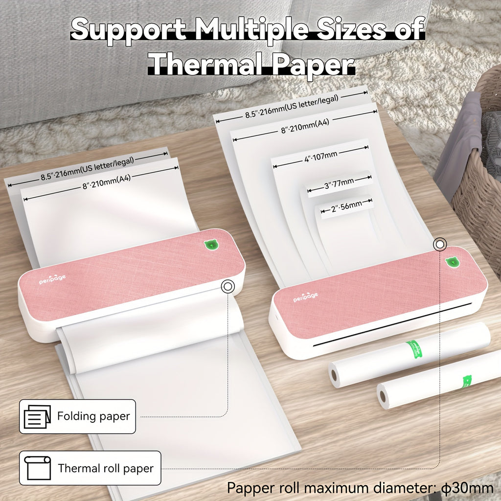 Tragbarer Thermodrucker, 8,5x11 für Homeoffice und mobiles Drucken – Detailansicht 6