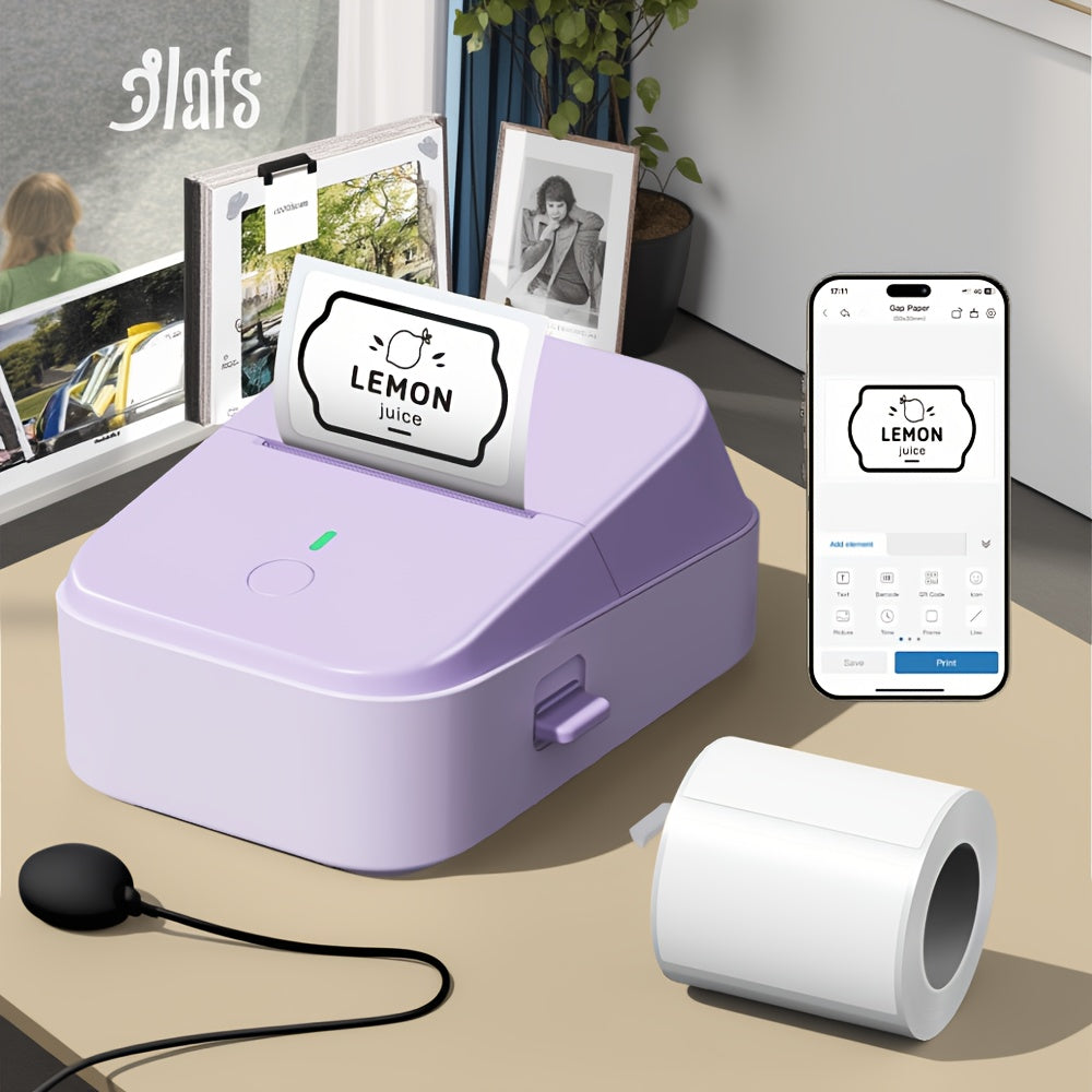 Tragbarer Thermodrucker, Grün für Homeoffice und Reisen – Detailansicht 11