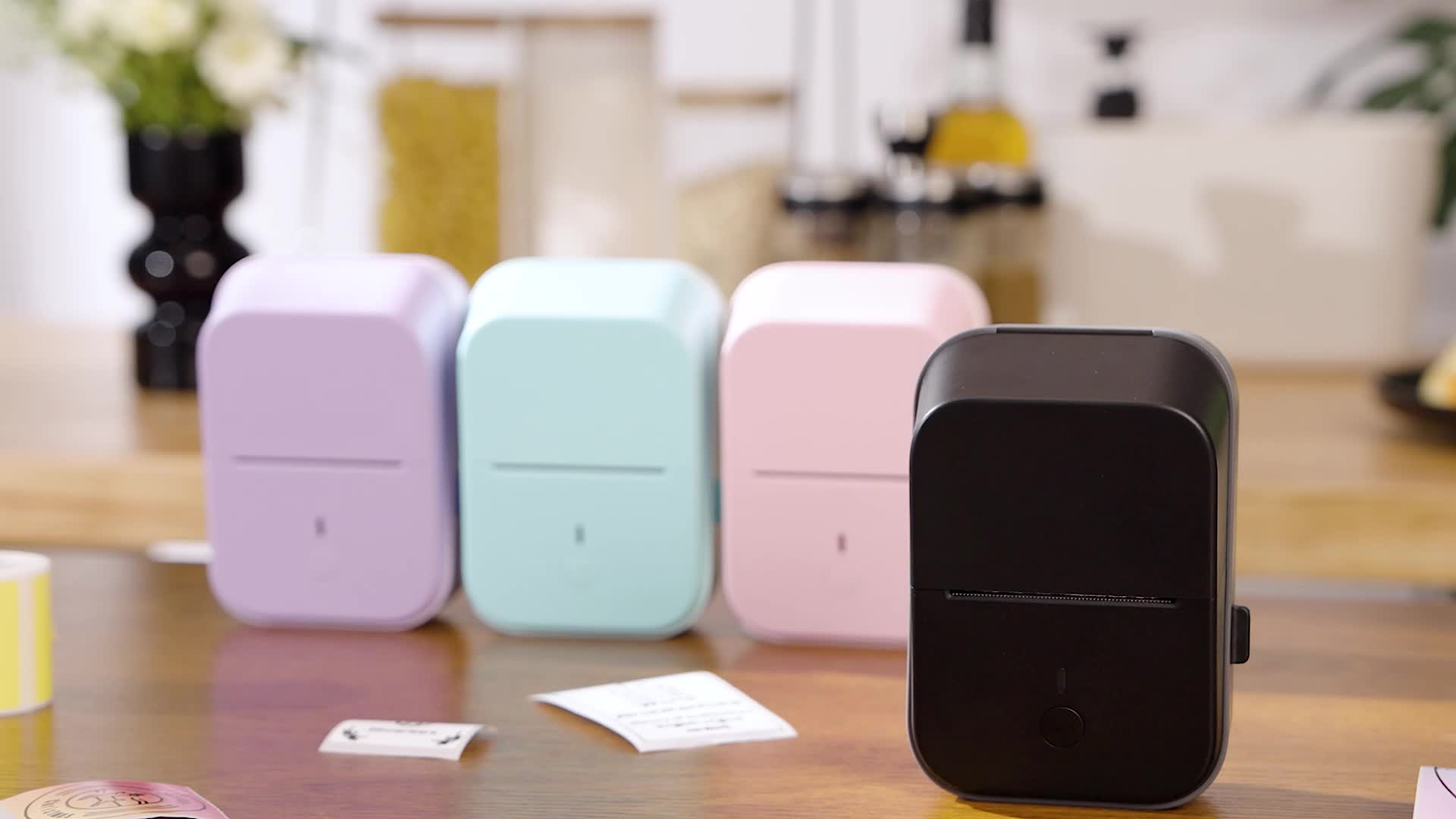 Tragbarer Thermodrucker, Grün für Homeoffice und Reisen – Detailansicht 14