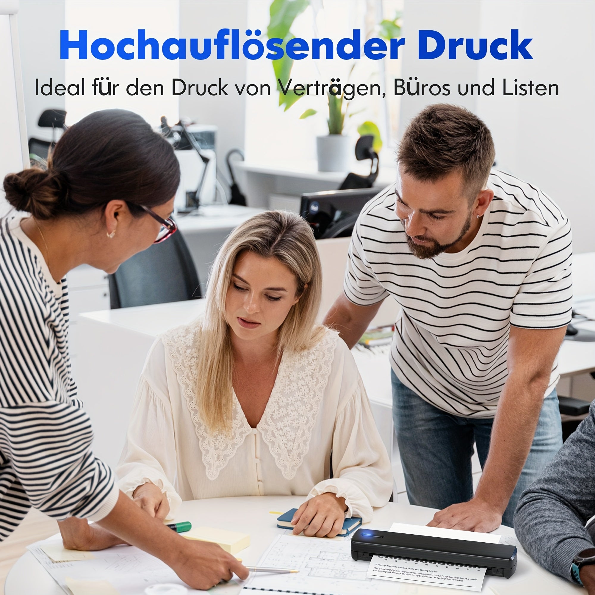 Tragbarer Thermodrucker, Hell-Pink für Zuhause und unterwegs – Detailansicht 12