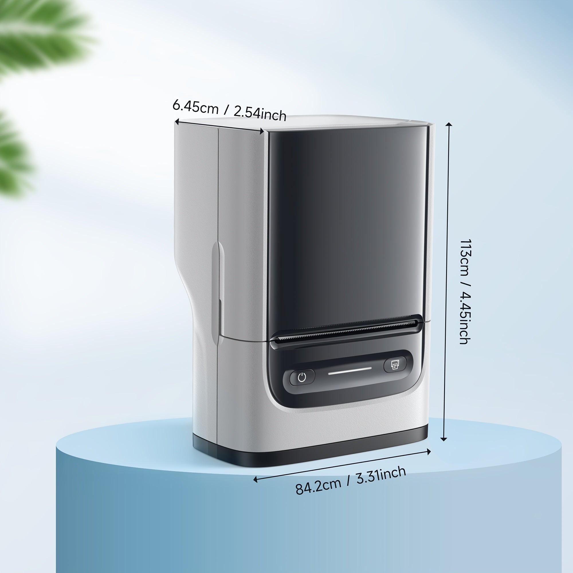 Tragbarer Thermodrucker, Schwarz für Homeoffice und Reisen – Detailansicht 2