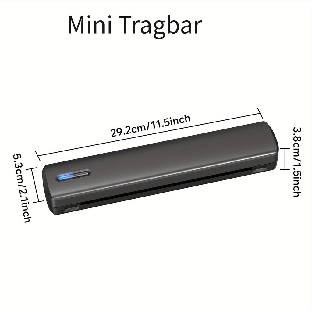 Tragbarer Thermodrucker, Schwarz für unterwegs und Zuhause – Detailansicht 9