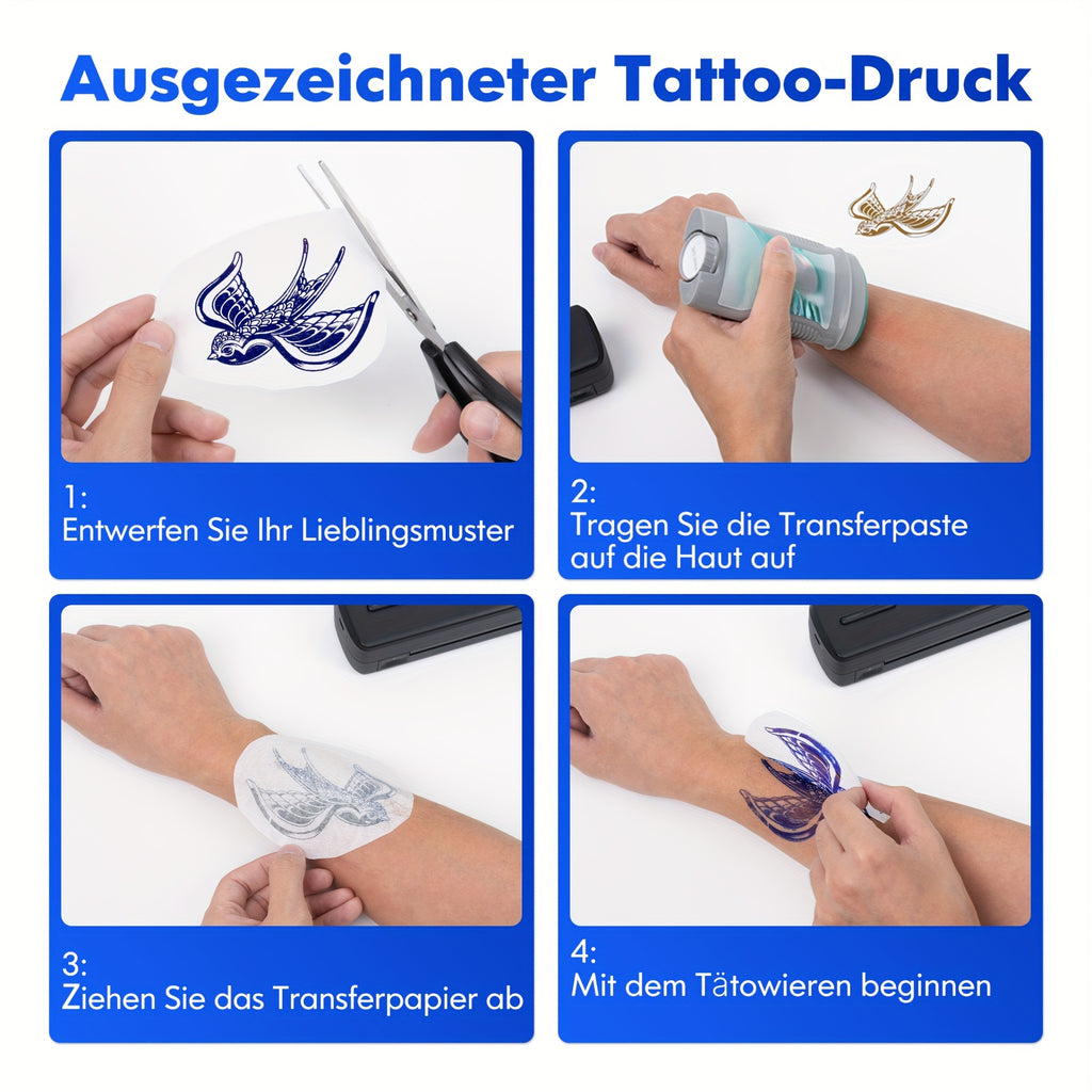 Tragbarer Thermodrucker, Weiß für Zuhause und unterwegs – Detailansicht 13
