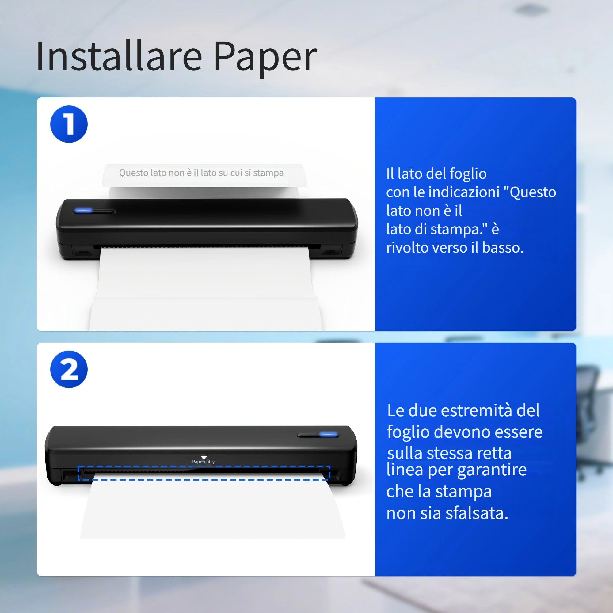 Tragbarer Thermodrucker, Weiß für Zuhause und unterwegs – Detailansicht 15